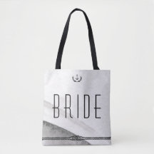 Bride Nautical Bröllop Bags Grått and White