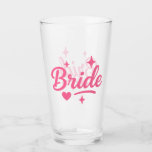 Bride Neon Pink Glaskopp<br><div class="desc">Celebrate your special day with this vibrant "Bride" design in bold neon pink script, accented with playful stars and a heart. Perfect for bachelorette parties, bridal showers, hen dos, and wedding celebrations! Add a fun, festive touch to t-shirts, tote bags, mugs, and more. Make the bride-to-be feel extra special with...</div>