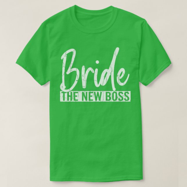 Bride New Boss Funny Wife Wedding Married Graphic  T Shirt (Design framsida)