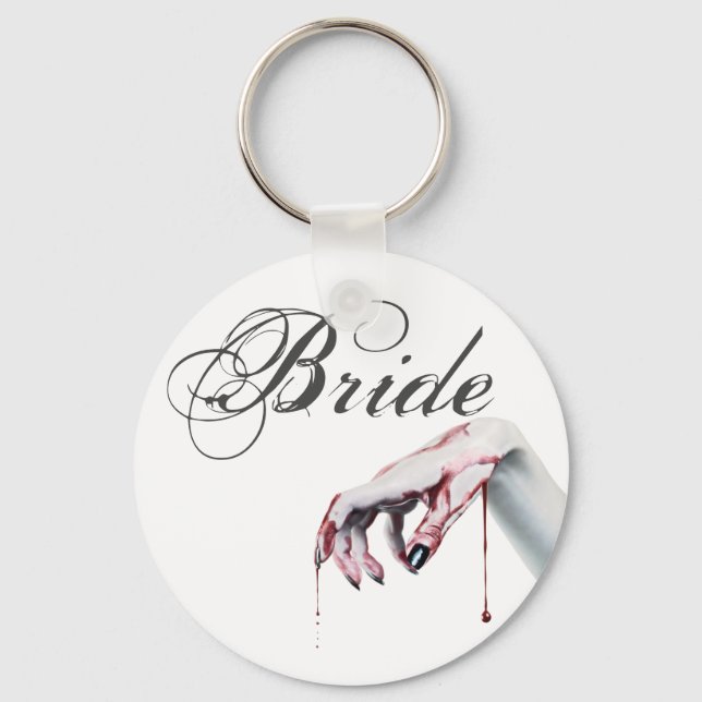 Bride Nyckel Chainzombie blodryp vampyr Gothic Nyckelring (Framsida)