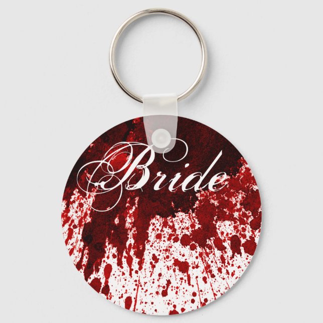 Bride Nyckelring Blood Splatter Vampire Gothic Hor (Framsida)