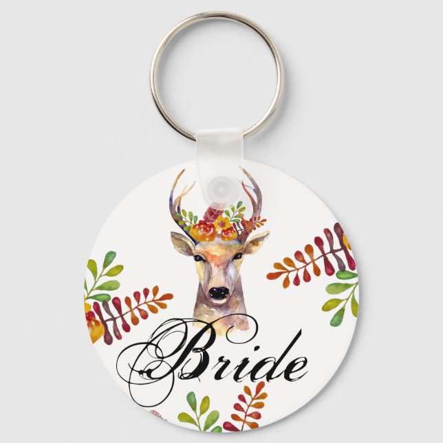 Bride Nyckelring boho hjort Buck Head Browning Boh (Framsida)