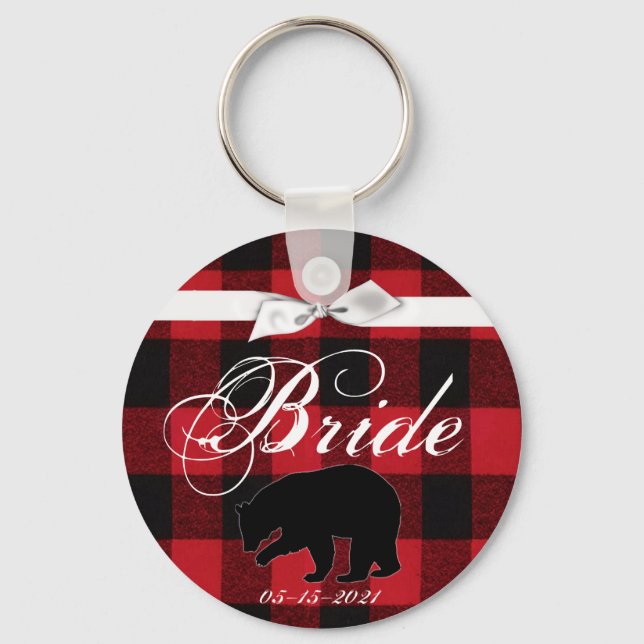 Bride Nyckelring Red Buffalo Play Bear Black (Framsida)