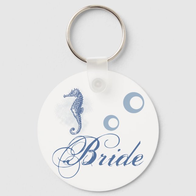 Bride Nyckelring Seahorse Sea Ocean Beach (Framsida)