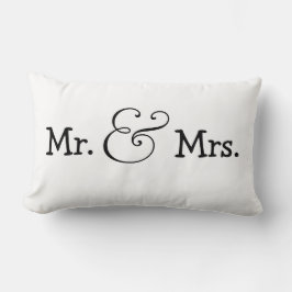 Bride och Groom Bröllop Gift Lumbarkudde