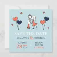 Bride och Groom Bröllop spara datum