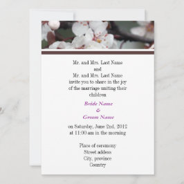 Bride- och Groom-föräldrar, bröllopsinbjudan Inbjudningar