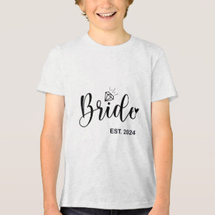 Bride och Groom Gnome för Garden Wedding Party Mr. T Shirt