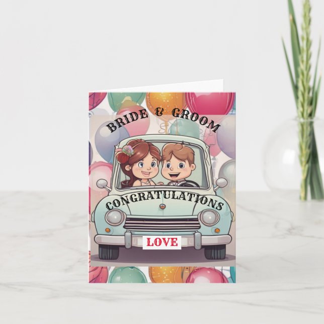 BRIDE OCH GROOM INBJUDAN (Framsida)