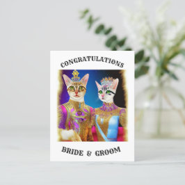 BRIDE OCH GROOM INBJUDAN VYKORT