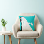 Bride och Groom Mrs. Bröllop Pillow Kudde<br><div class="desc">Bride och Groom Mrs Bröllop Pillow Orange och Ivory Mustache Patten[/url] från [url=http://www.zazzle.com/samack*]samack[/url]</div>