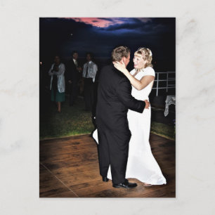 Bride och Groom vid Sunset Postcard Vykort