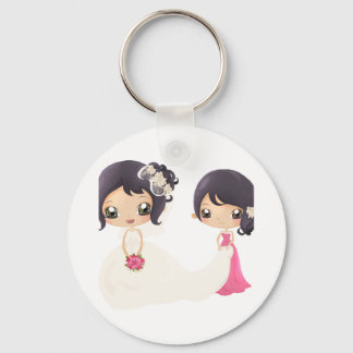 Bride och Maid of honor Nyckelring