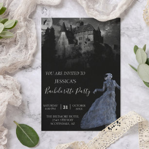 Bride of Frankenstein Bachelorette Halloween Inbjudningar