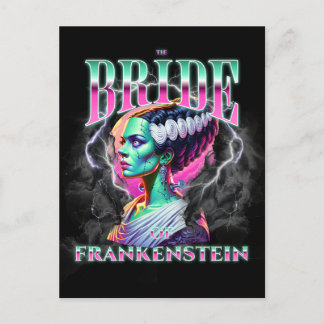 Bride of Frankenstein Bootleg Stil Vykort