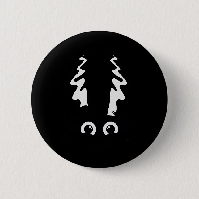 Bride of Frankenstein Cute Monster Halloween Costu Knapp (Framsida)