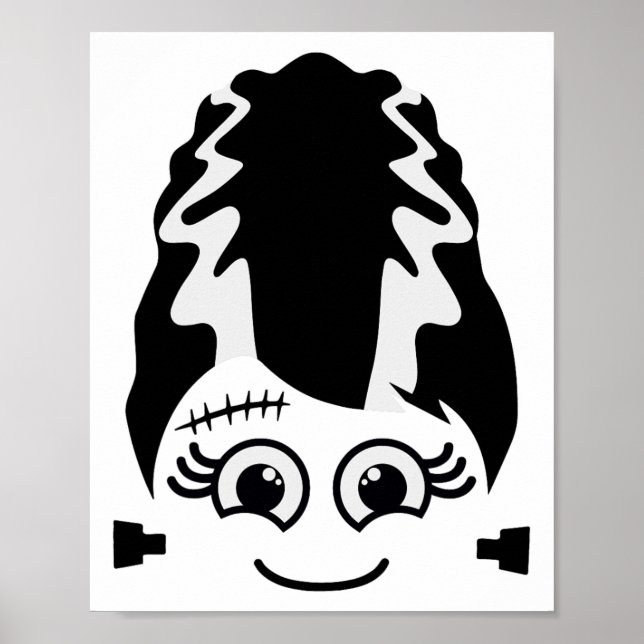 Bride of Frankenstein Cute Monster Halloween Costu Poster (Framsidan)