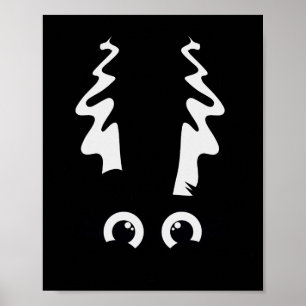 Bride of Frankenstein Cute Monster Halloween Costu Poster