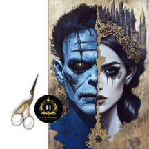 Bride of Frankenstein Decoupage Tissue Paper