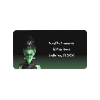 Bride of Frankenstein - Halloween Labels Adressetikett