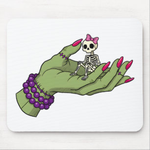Bride of Frankenstein Hand with Skeleton Bow Har Musmatta