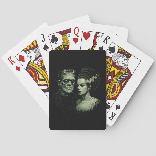 Bride Of Frankenstein Spelkort (Baksidan)