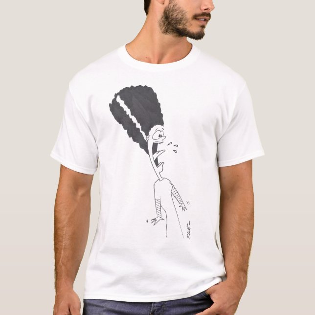 Bride of Frankenstein!!! T Shirt (Framsida)