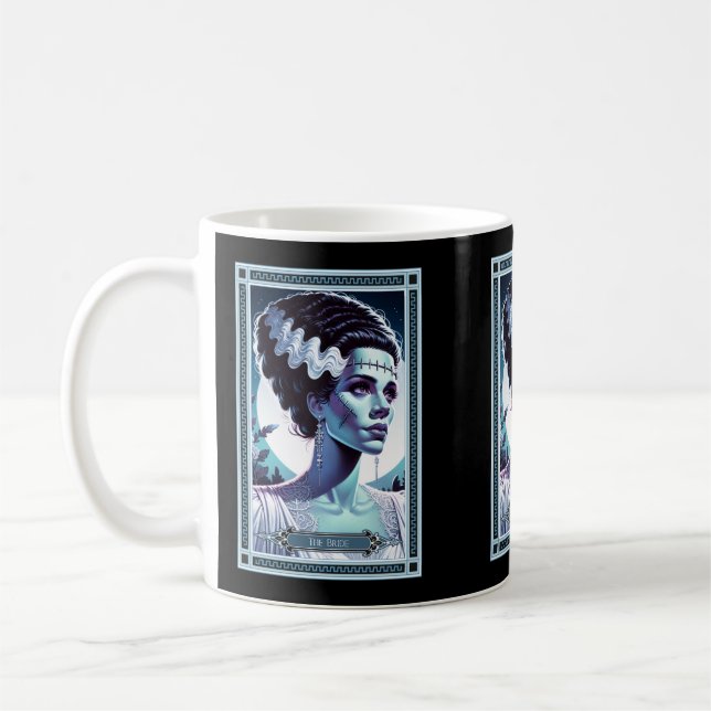 Bride of Frankenstein Tarot Card Kaffemugg (Vänster)