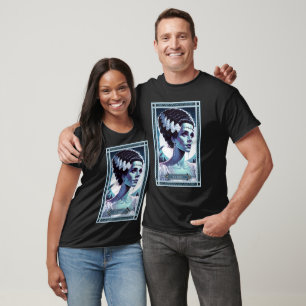 Bride of Frankenstein Tarot Card T Shirt