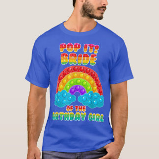 Bride of the Birthday Girl Rainbow Birthday Kid T Shirt