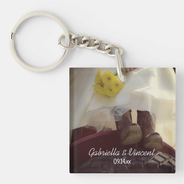 Bride on Red Tractor Land Farm Bröllop (Framsidan)