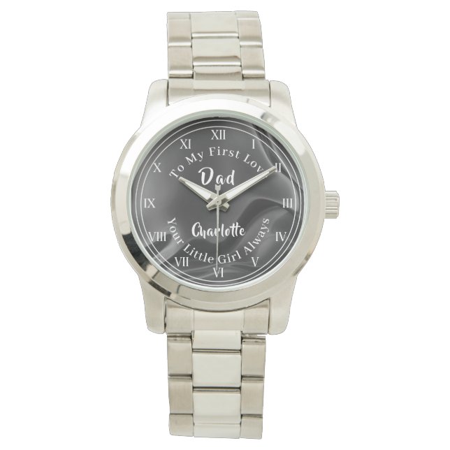 Bride Pappa My First Kärlek Speciell Personlig Armbandsur (Framsida)