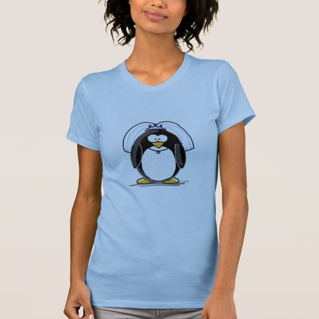 Bride Penguin T-shirt (Framsida)
