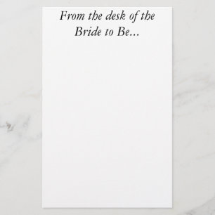 Bride Personal Anpassningsbar Brev Bröllop Station Brevpapper