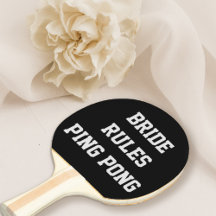 Bride Regler Möhippa Bröllop Ping Pong Paddle