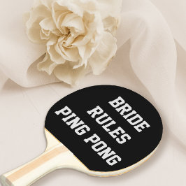 Bride Regler Möhippa Bröllop Ping Pong Paddle Pingisracket