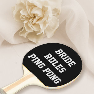 Bride Regler Möhippa Bröllop Ping Pong Paddle Pingisracket