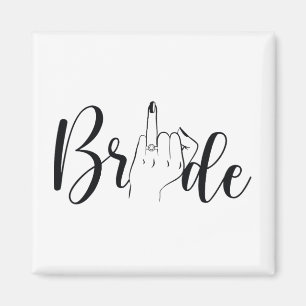 Bride Ring Finger Bröllop Magnet