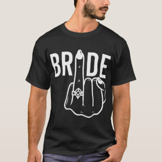 Bride Ring Finger flip av Bachelorette Party T Shirt