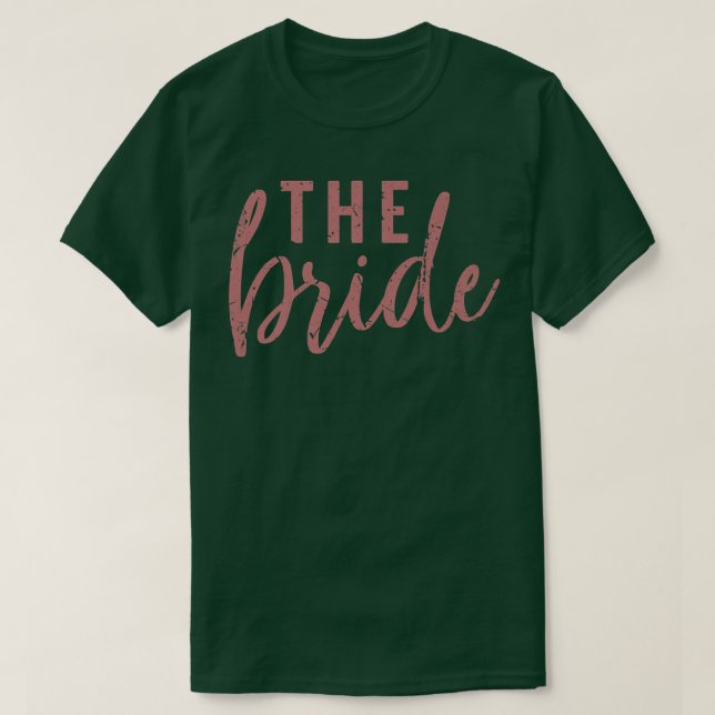 Bride Rosa Cute Bridesmaid Bachelorette Party T Shirt (Design framsida)