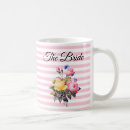 Bride Rosa ros Bouquet Personlig mugg