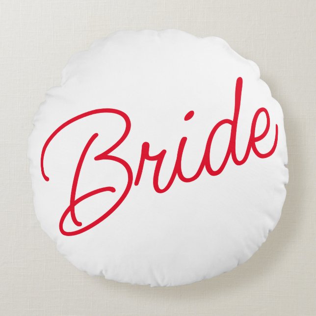 Bride Round Pillow Rund Kudde (Framsidan)