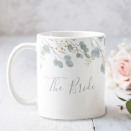 Bride Rustic Eucalyptus Kaffemugg