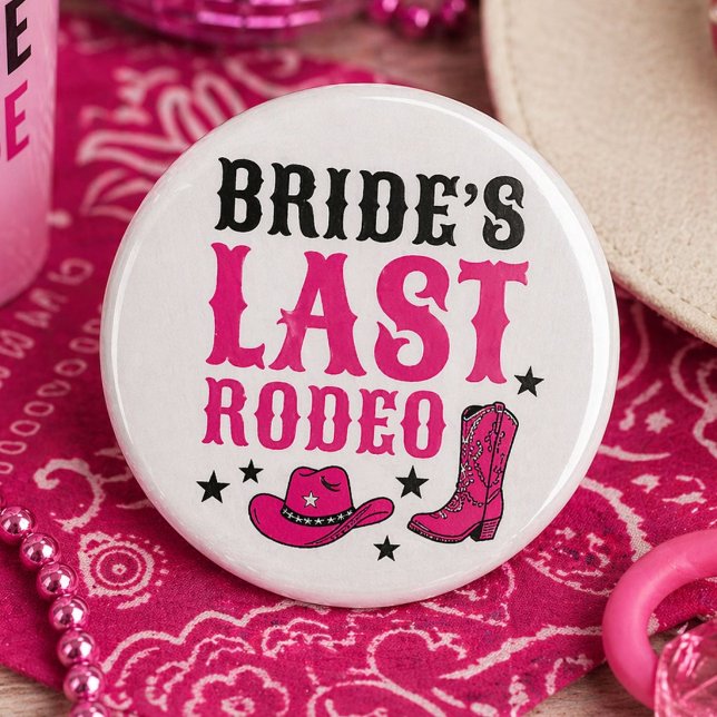 Bride’s Last Rodeo Western Bachelorette Party Knapp (Skapare uppladdad)