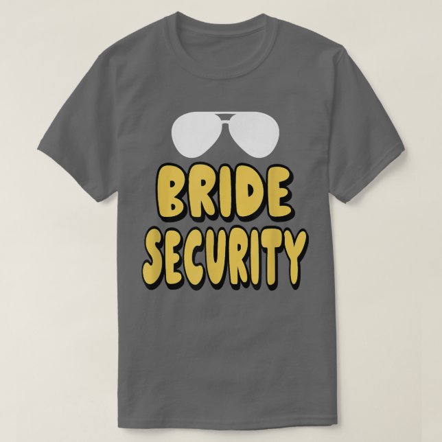 Bride Security Nephew Niece Brother Sister Cousin T Shirt (Design framsida)