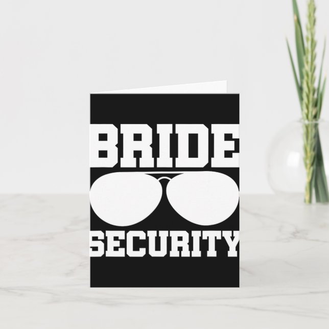 Bride Security Ring Bearer Bröllopsfest Kids Boys Kort (Framsida)