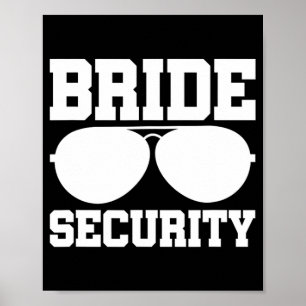 Bride Security Ring Bearer Bröllopsfest Kids Boys Poster