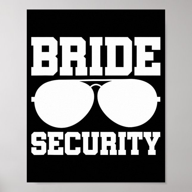 Bride Security Ring Bearer Bröllopsfest Kids Boys Poster (Framsidan)