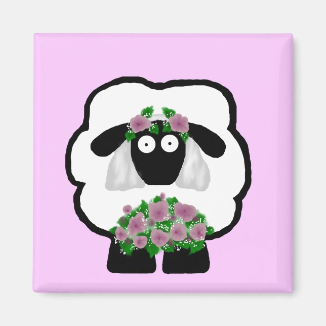 Bride Sheep Magnet (Framsidan)