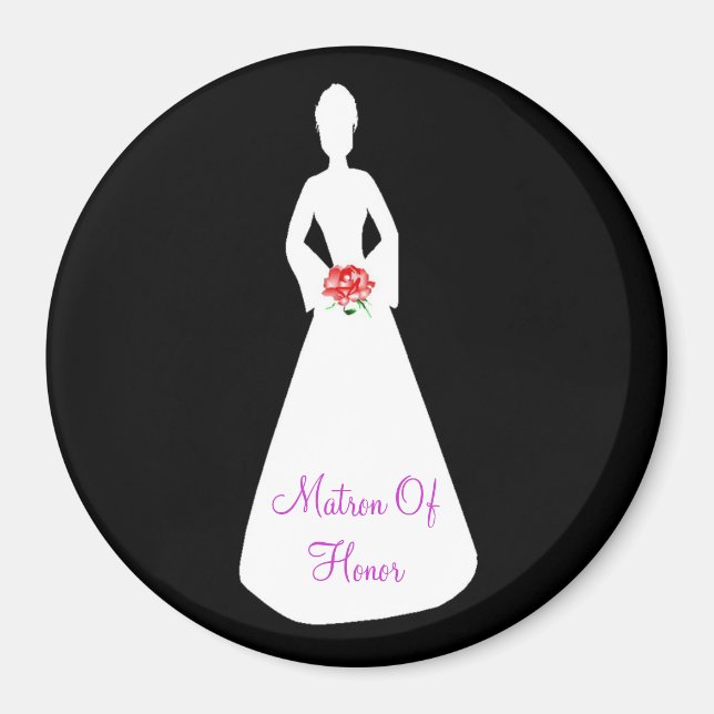 Bride Silhouette I Magnet (Framsidan)